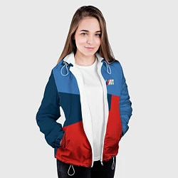 Куртка с капюшоном женская Бмв Bmw 2018 №2, цвет: 3D-белый — фото 2