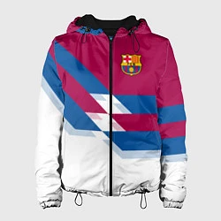 Куртка с капюшоном женская Barcelona FC: White style, цвет: 3D-черный