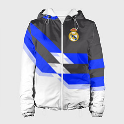 Куртка с капюшоном женская Real Madrid FC: White style, цвет: 3D-белый