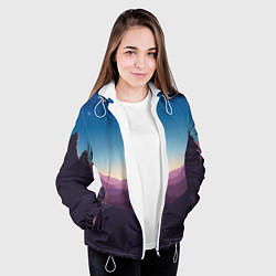 Куртка с капюшоном женская Дивный Рассвет, цвет: 3D-белый — фото 2