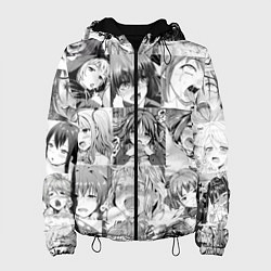 Куртка с капюшоном женская Японская анимация компиляция, цвет: 3D-черный
