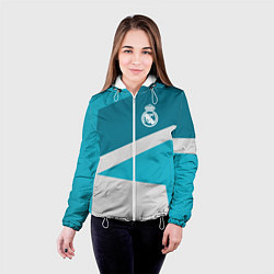Куртка с капюшоном женская FC Real Madrid: Sport Geometry, цвет: 3D-белый — фото 2