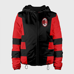 Куртка с капюшоном женская АC Milan: Black Sport, цвет: 3D-черный