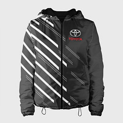 Куртка с капюшоном женская Toyota: White Rays, цвет: 3D-черный