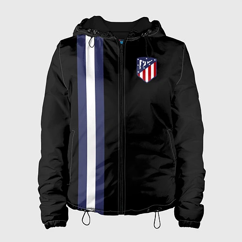 Женская куртка FC Atletico Madrid: Blue Line / 3D-Черный – фото 1