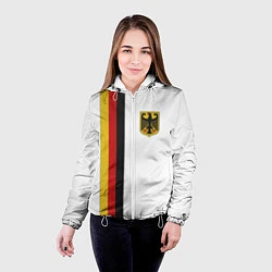 Куртка с капюшоном женская I Love Germany, цвет: 3D-белый — фото 2