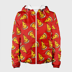Куртка с капюшоном женская Острая пицца, цвет: 3D-белый
