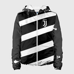 Куртка с капюшоном женская Juve: B&W Lines, цвет: 3D-белый