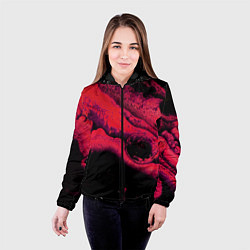 Куртка с капюшоном женская Краски марса, цвет: 3D-черный — фото 2