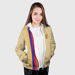 Куртка с капюшоном женская Armenia Style, цвет: 3D-белый — фото 2