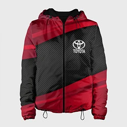 Куртка с капюшоном женская Toyota: Red Sport, цвет: 3D-черный