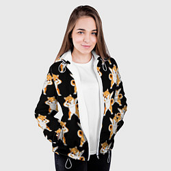 Куртка с капюшоном женская Foxes Dab, цвет: 3D-белый — фото 2