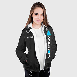 Куртка с капюшоном женская RK800 Android, цвет: 3D-белый — фото 2