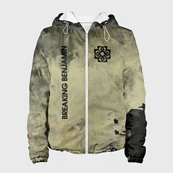 Куртка с капюшоном женская Breaking Benjamin, цвет: 3D-белый