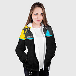 Куртка с капюшоном женская JB300 Android, цвет: 3D-белый — фото 2