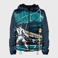 Куртка с капюшоном женская Ronaldo lightning, цвет: 3D-черный