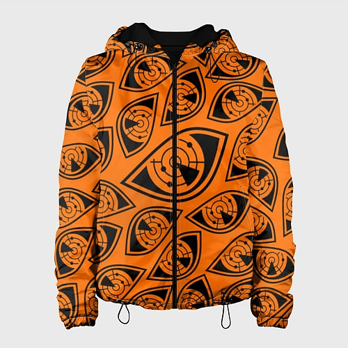 Женская куртка R6S: Orange Pulse Eyes / 3D-Черный – фото 1