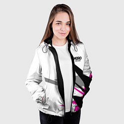 Куртка с капюшоном женская Metro Exodus: White Style, цвет: 3D-черный — фото 2