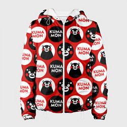 Куртка с капюшоном женская Kumamon Pattern, цвет: 3D-белый