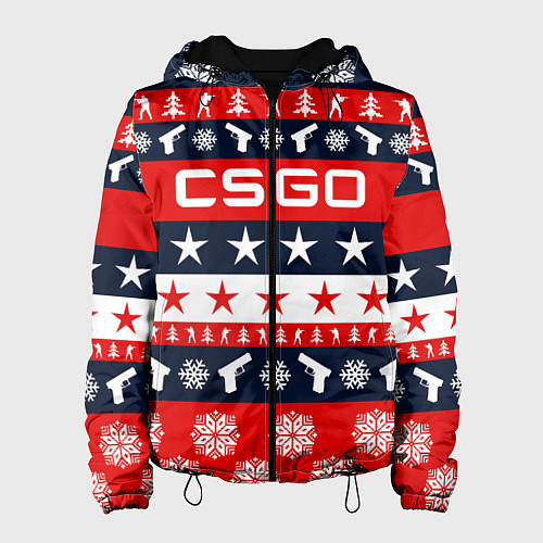 Женская куртка CS:GO New Year / 3D-Черный – фото 1