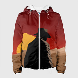 Куртка с капюшоном женская RDR 2: Dark Man, цвет: 3D-белый