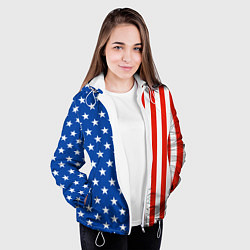 Куртка с капюшоном женская American Patriot, цвет: 3D-белый — фото 2