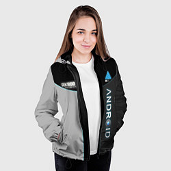 Куртка с капюшоном женская Detroit: Android RK900, цвет: 3D-черный — фото 2