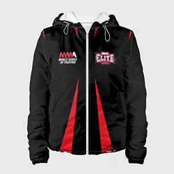 Куртка с капюшоном женская MMA Elite, цвет: 3D-белый