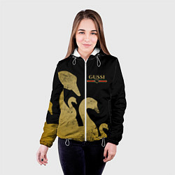 Куртка с капюшоном женская GUSSI: Gold Edition, цвет: 3D-белый — фото 2