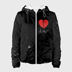Куртка с капюшоном женская Lil Peep: Broken Heart, цвет: 3D-белый