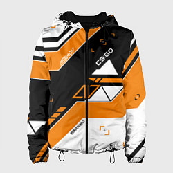 Куртка с капюшоном женская CS:GO Asiimov Inverted, цвет: 3D-черный