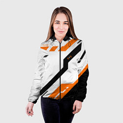 Куртка с капюшоном женская CS:GO Asiimov Light, цвет: 3D-черный — фото 2