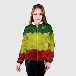 Куртка с капюшоном женская Эфиопия, цвет: 3D-белый — фото 2
