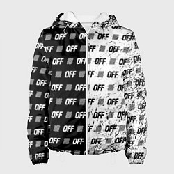 Куртка с капюшоном женская Off-White: Black & White, цвет: 3D-белый