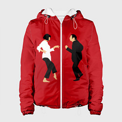 Куртка с капюшоном женская Криминальное чтиво, цвет: 3D-белый