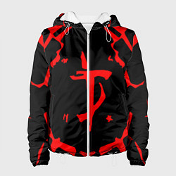 Куртка с капюшоном женская DOOM: Red Slayer, цвет: 3D-белый