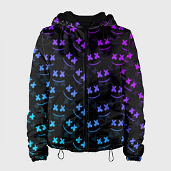 Куртка с капюшоном женская Marshmello: Dark Neon, цвет: 3D-черный