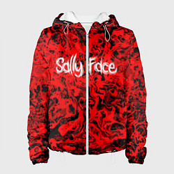 Куртка с капюшоном женская Sally Face: Red Bloody, цвет: 3D-белый