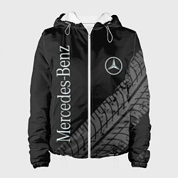 Куртка с капюшоном женская Mercedes AMG: Street Style, цвет: 3D-белый