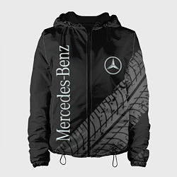 Куртка с капюшоном женская Mercedes AMG: Street Style, цвет: 3D-черный