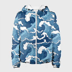 Женская куртка Морские волны графика