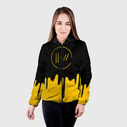 Куртка с капюшоном женская 21 Pilots: Liquid Paint, цвет: 3D-черный — фото 2