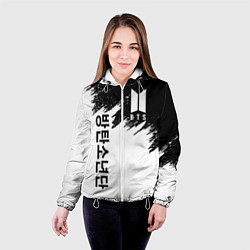 Куртка с капюшоном женская BTS: White & Black, цвет: 3D-белый — фото 2