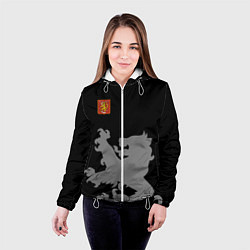 Куртка с капюшоном женская Сборная Финляндии, цвет: 3D-белый — фото 2