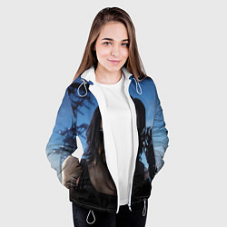 Куртка с капюшоном женская Киану Ривз, цвет: 3D-белый — фото 2