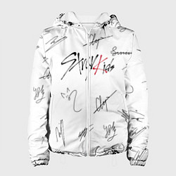 Куртка с капюшоном женская STRAY KIDS АВТОГРАФЫ, цвет: 3D-белый