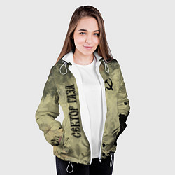 Куртка с капюшоном женская Сектор Газа, цвет: 3D-белый — фото 2