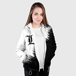 Куртка с капюшоном женская Death Note 5, цвет: 3D-белый — фото 2