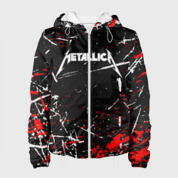 Куртка с капюшоном женская METALLICA, цвет: 3D-белый