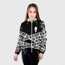 Куртка с капюшоном женская BILLIE EILISH: Black Tape, цвет: 3D-белый — фото 2